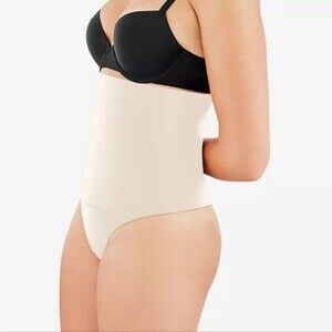 Maidenform Women’s Shapewear Firm Tummy Control High Waist Thong Size L New